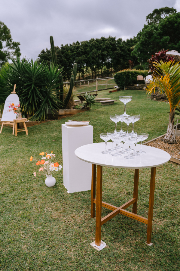 elopement ceremony setup at lakehouse folk
