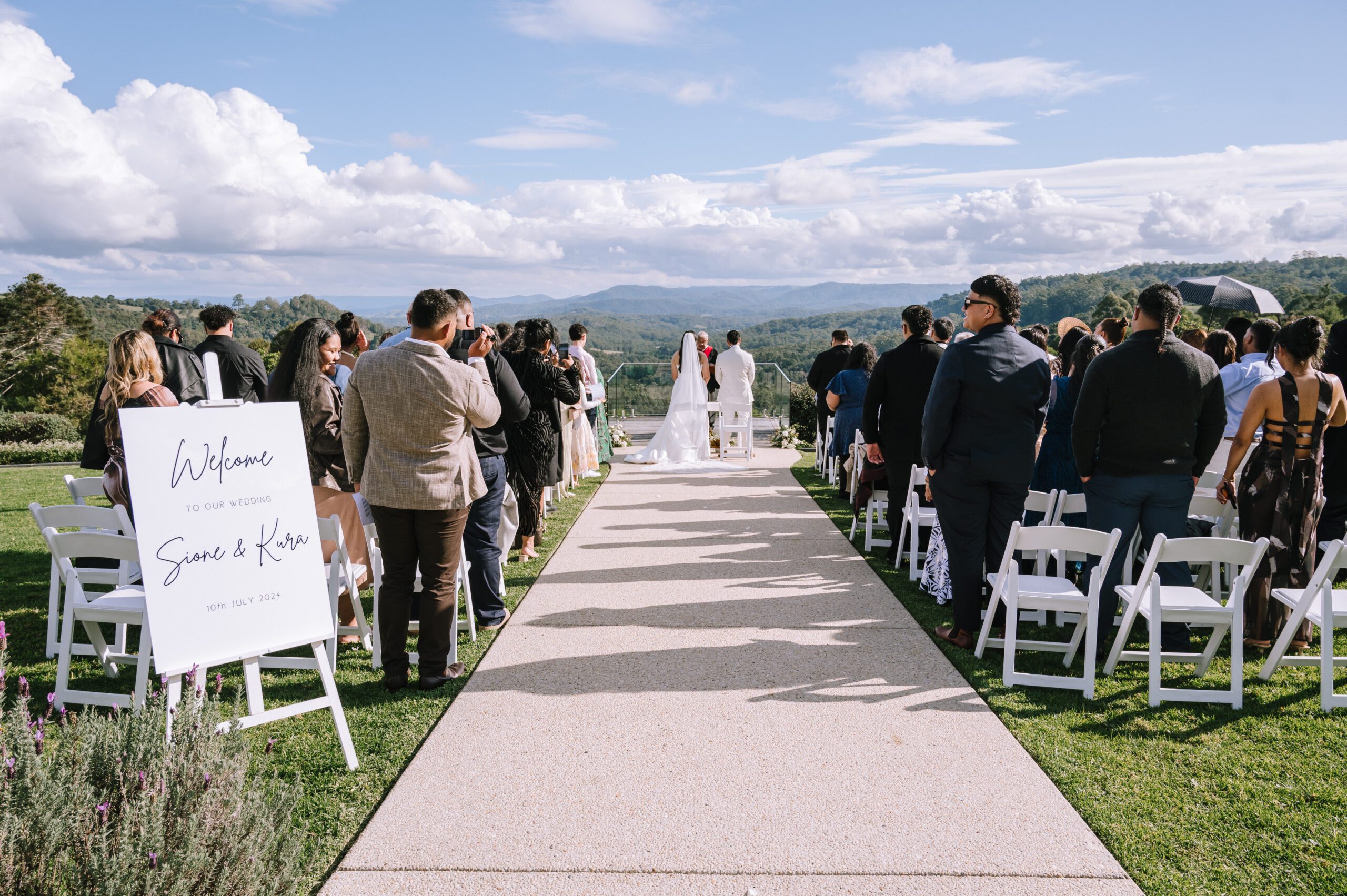 wedding ceremony photography at the old dairy maleny sunshine coast