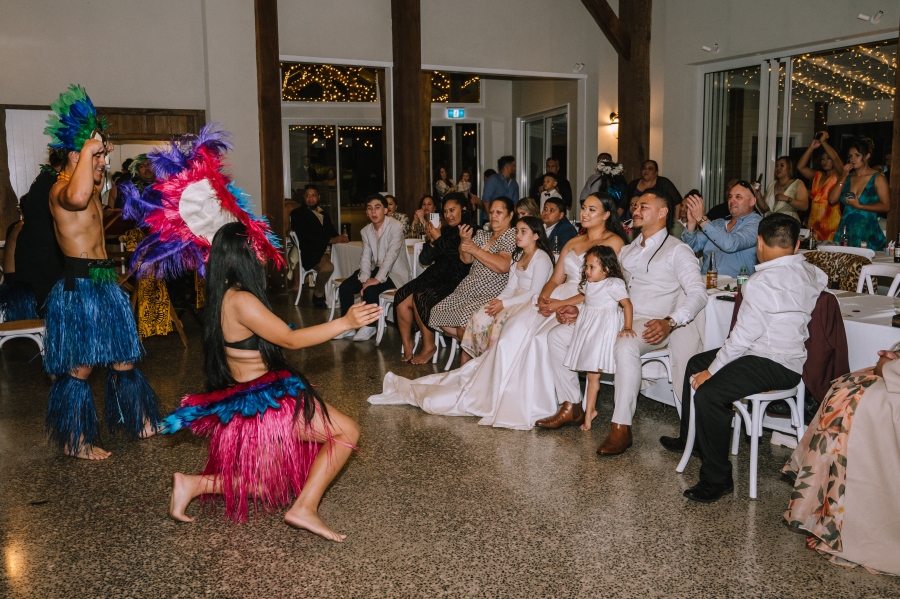traditional tongan wedding dance at the old dairy maleny