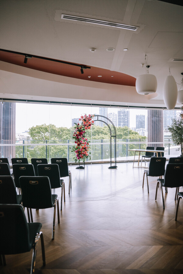 wedding ceremony setup photography at w brisbane