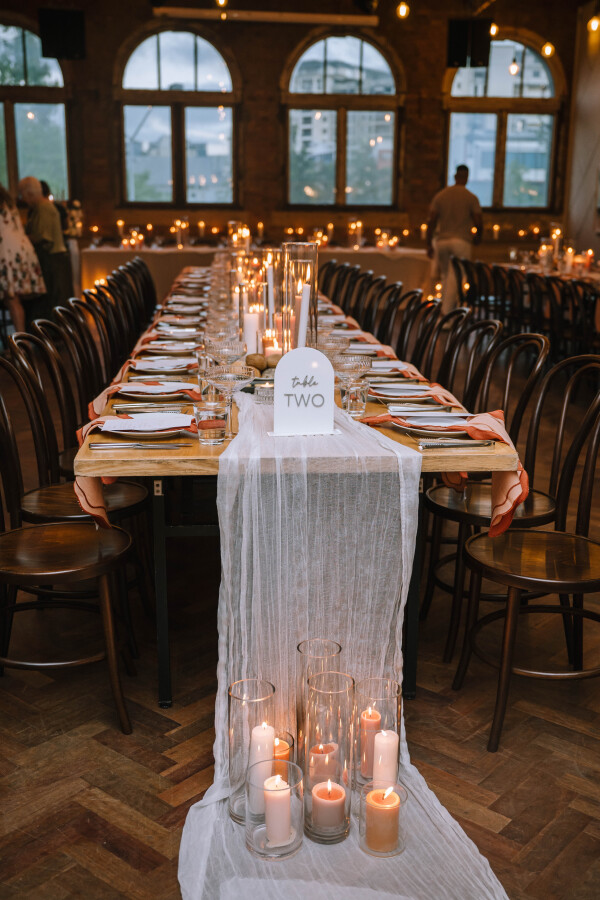 reception styling photography at the warehouse wedding venue in brisbane
