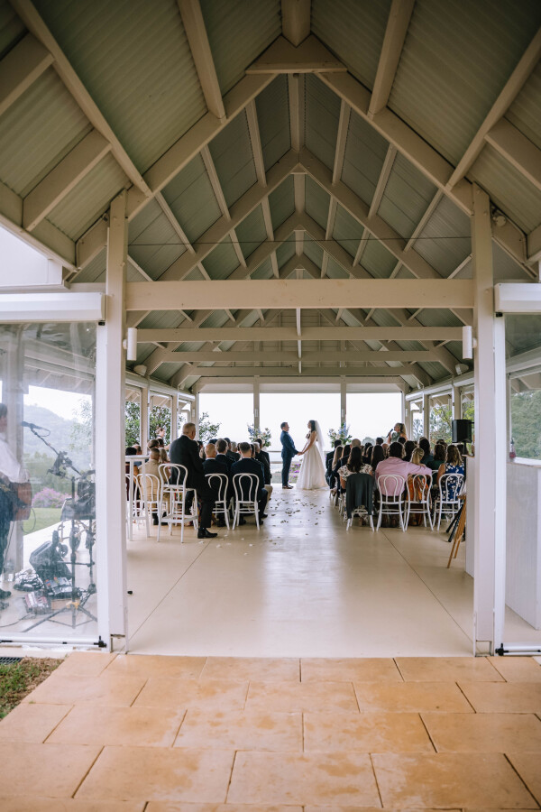 wedding ceremony photography at maleny manor