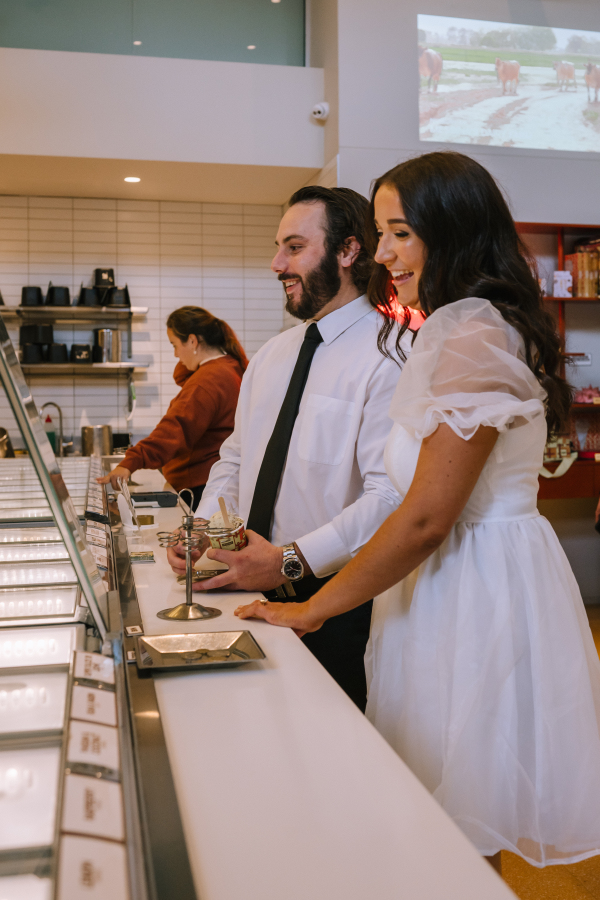 ice cream date photography shoot in fortitude valley, brisbane