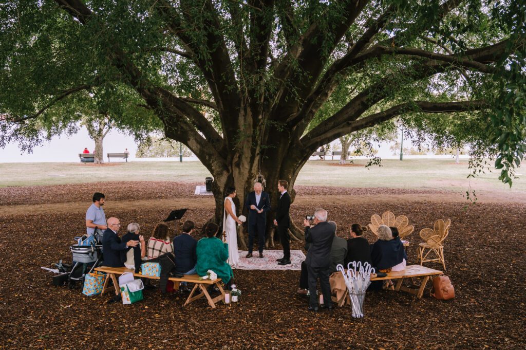 brisbane elopement at new farm park