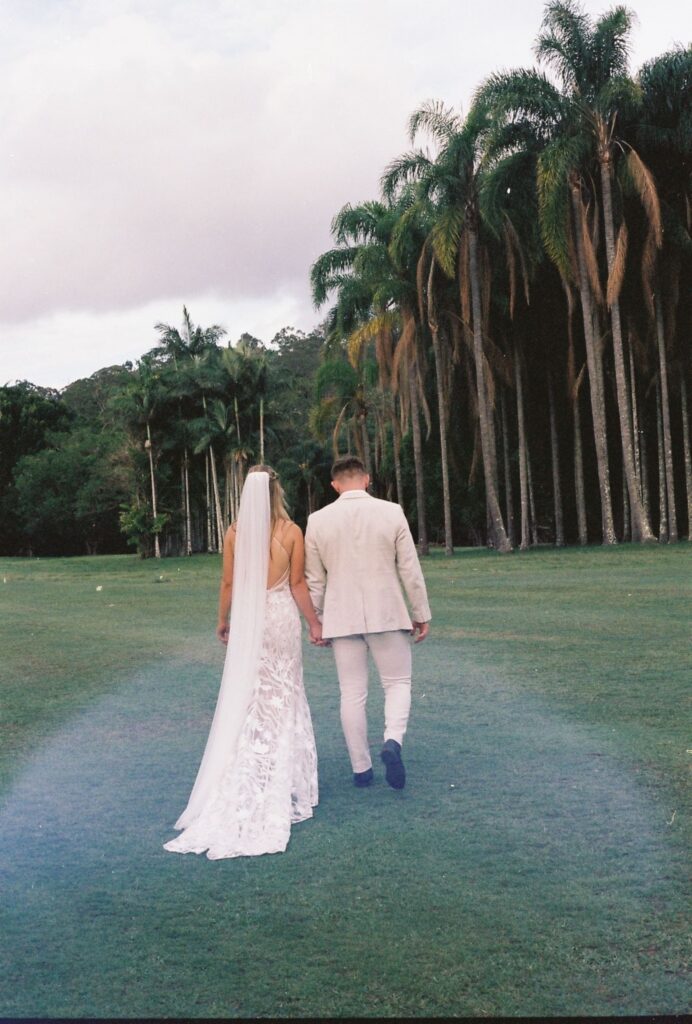 35mm film format wedding photography for brisbane couples 