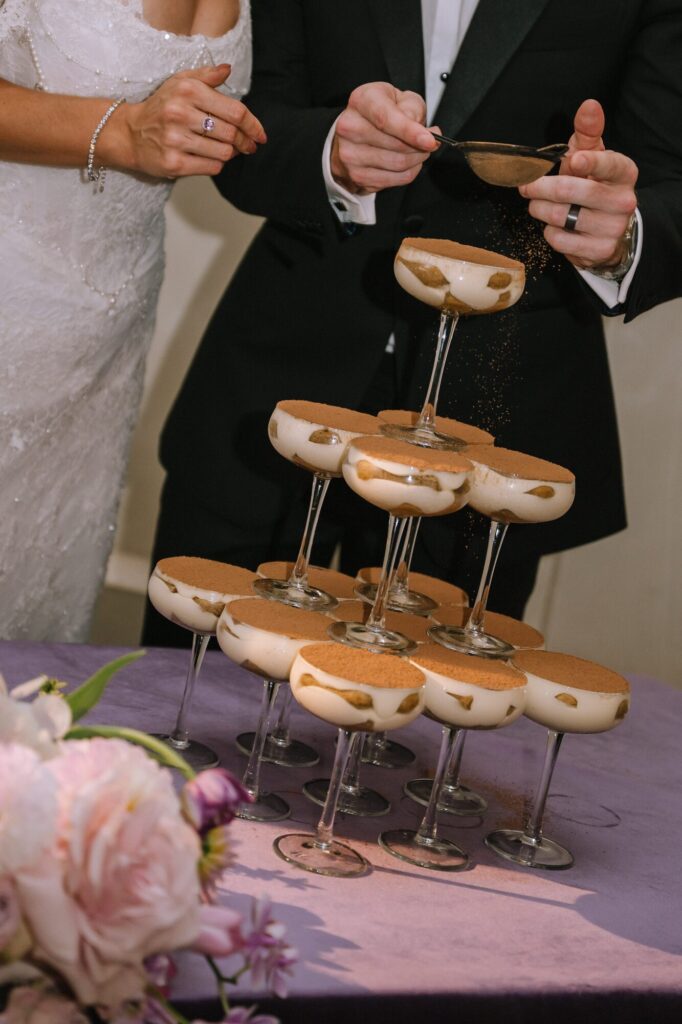 tiramisu cake tower 2026 wedding trend